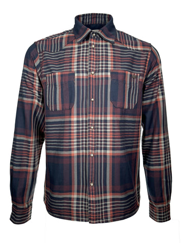 Blá-köflóttur / S - Skógar, skyrta