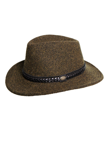 mosa-tvíd / S - Hólmur hattur, mosa-tvíd