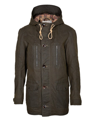 dökkgrænn / XS - Skútustaðir vaxjakki