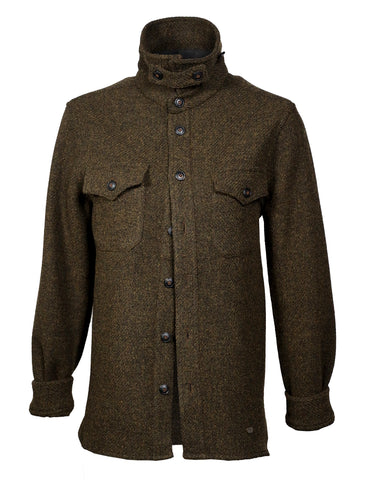 Mosa-tvíd / XS - Stóru-Skógar skyrtujakki, mosa-tvíd